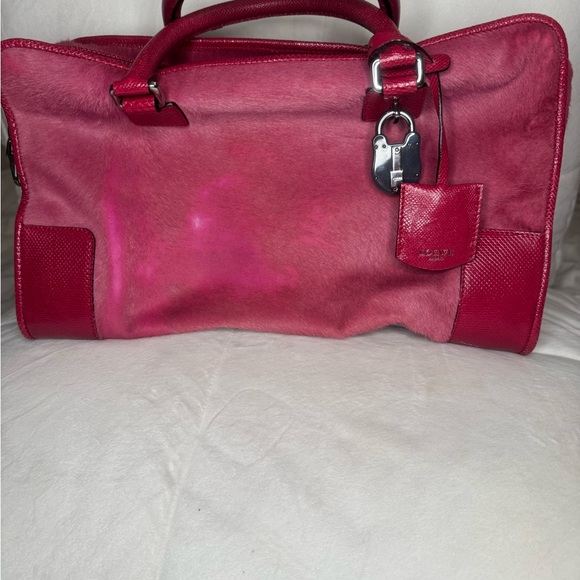 Loewe vintage Amazona with pony hair with red accents - Picture 1 of 9